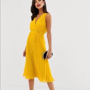 ASOS wrap bodice midi